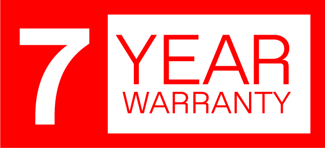7 year warranty logo